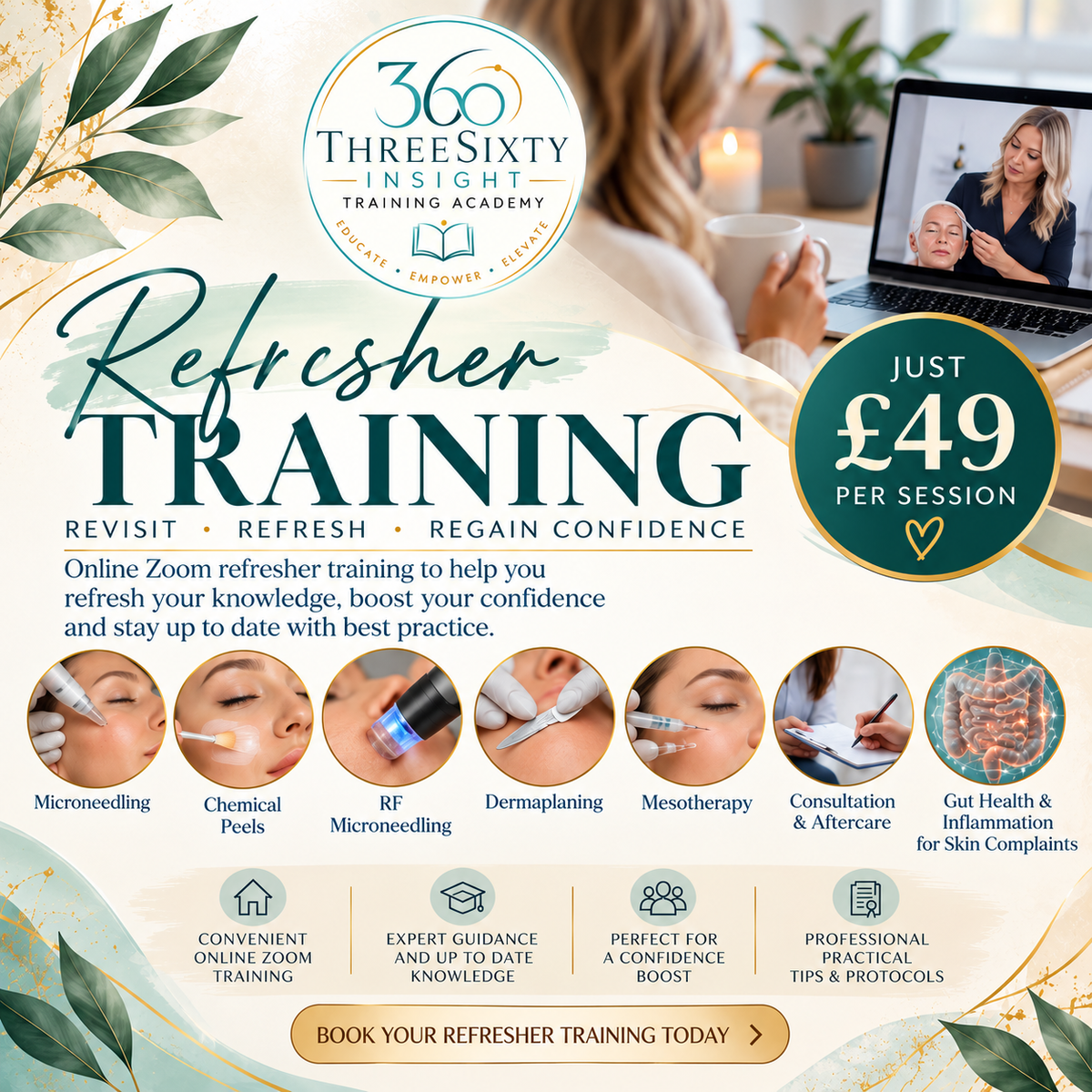 Refresher Training Via Zoom - £49 - 121 Zoom