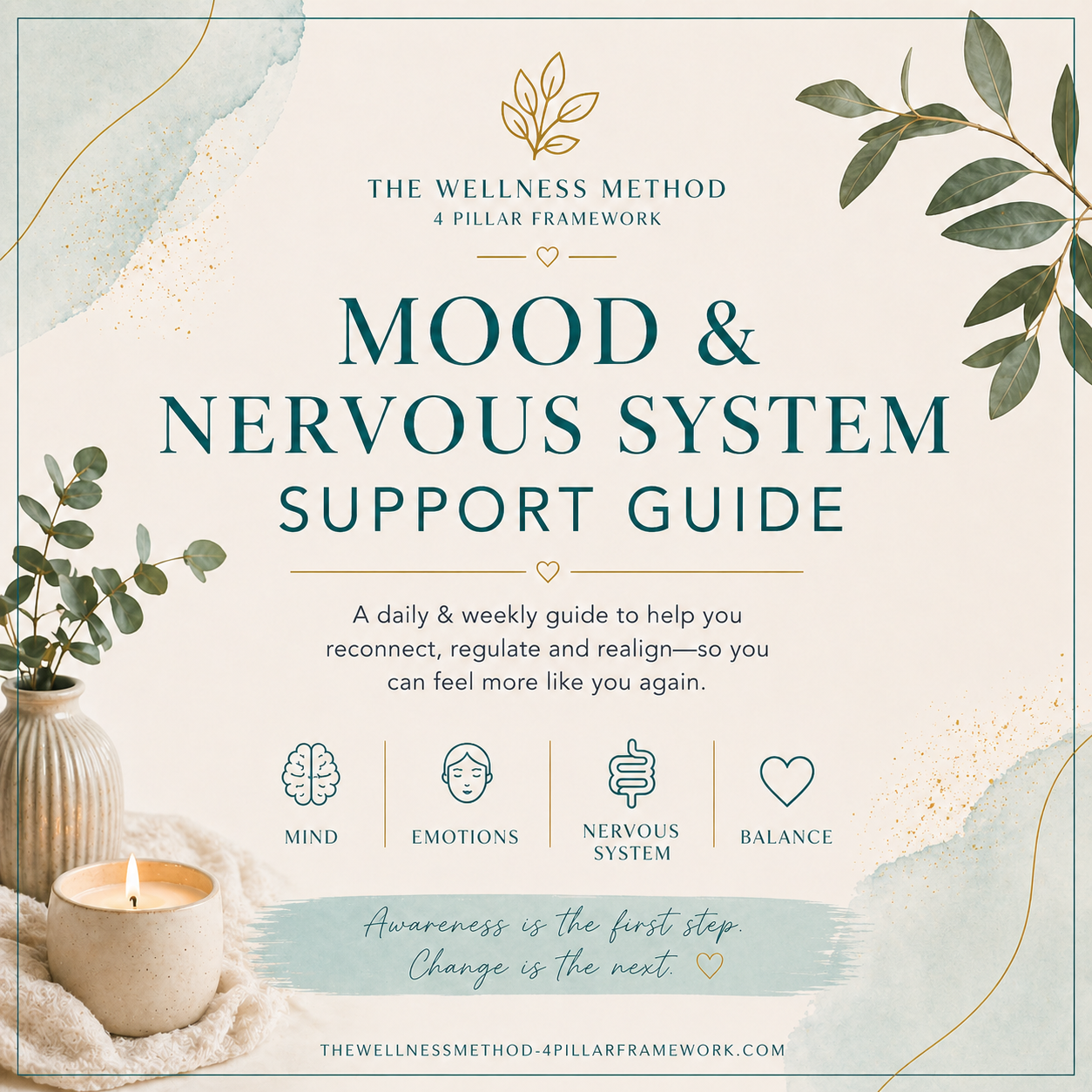 All proceeds from this purchase will be donated to CCF - Mood & Nervous System Support Guide - Daily Regulation & Awareness Tool