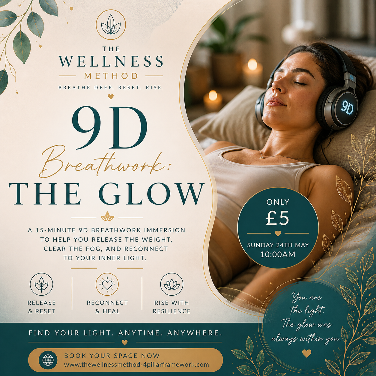 The Glow - 9D Breathwork Experience - 15 Minute Taster - Dates Below