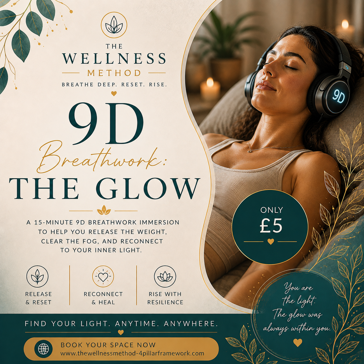 The Glow - 9D Breathwork Experience - 15 Minute Taster - message for dates