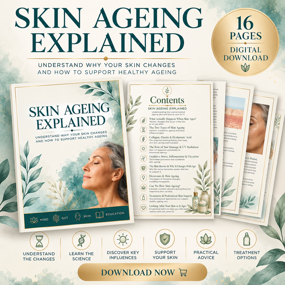 Skin Ageing Explained – A Guide to Healthy, Ageing Skin - Instant Download