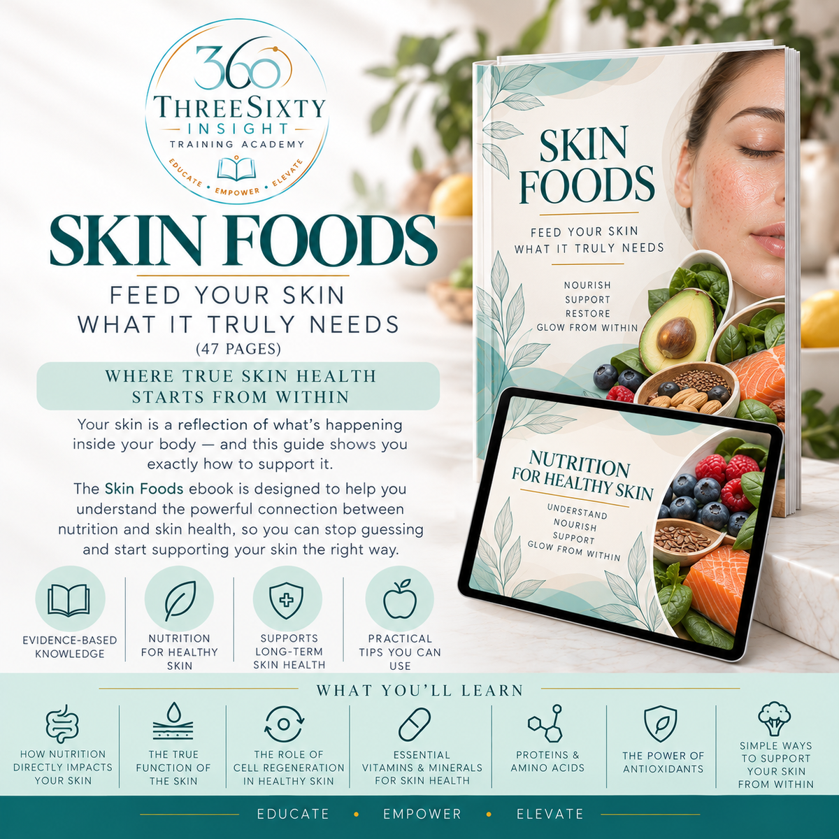 Skin Foods ebook/presentation - Feed Your Skin What It Truly Needs (47 pages)