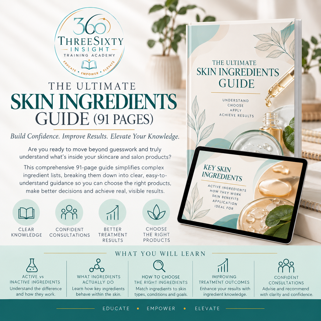 The Ultimate Skin Ingredients Guide (91 pages) Build Confidence. Improve Results. Elevate Your Knowledge.