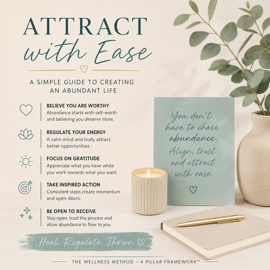 ATTRACT WITH EASE A Simple Guide to Creating an Abundant Life - 15 pages - Instant Download