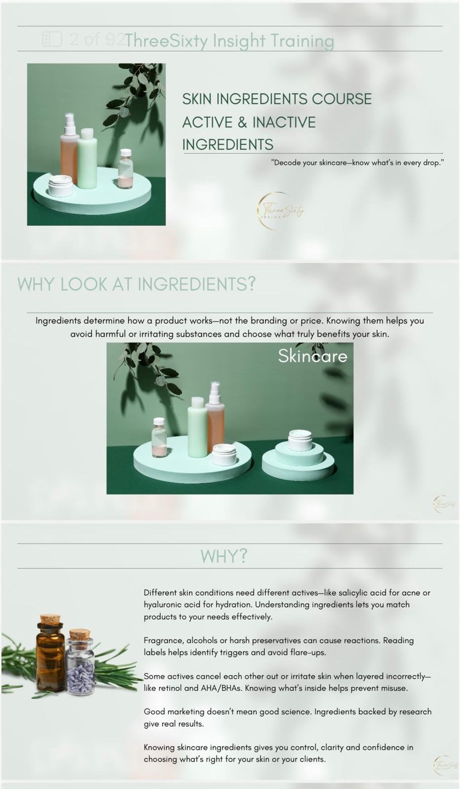 The Ultimate Skin Ingredients Guide (91 pages) Build Confidence. Improve Results. Elevate Your Knowledge.
