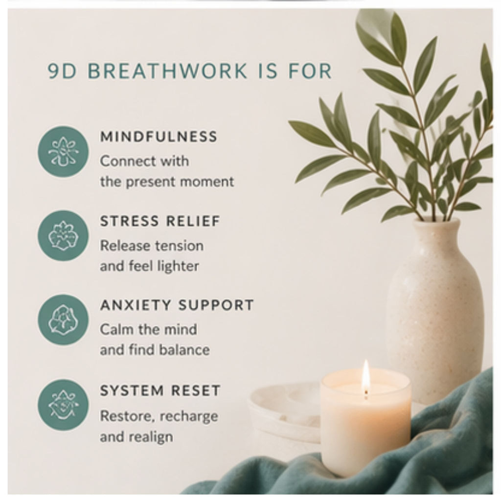 1:1 9D Breathwork Session (ZOOM) -  90 Minutes | Deep Reset | £35