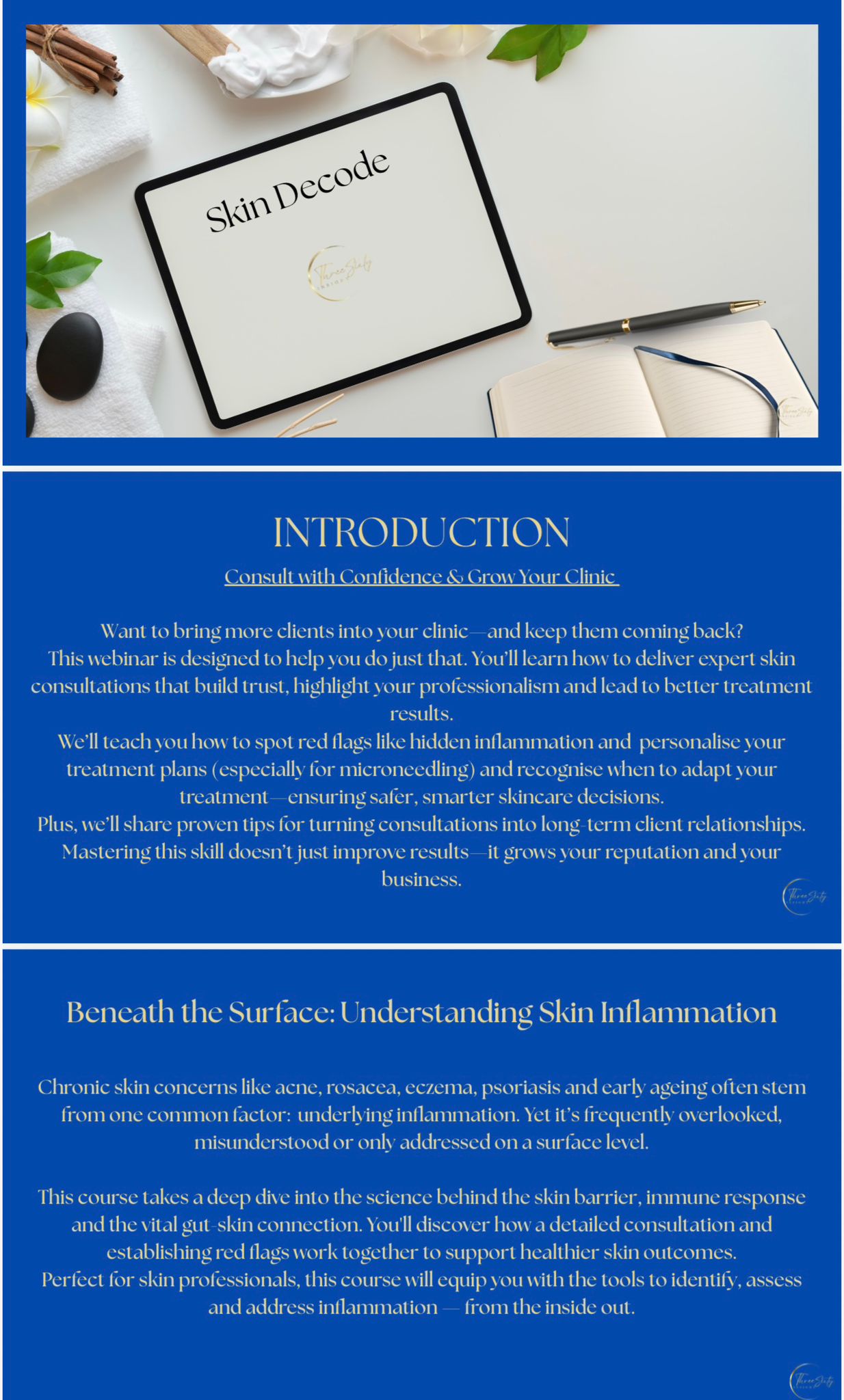 3 Unbranded Skin ebooks or Courses - Customise. Rebrand. Resell. Grow your business.